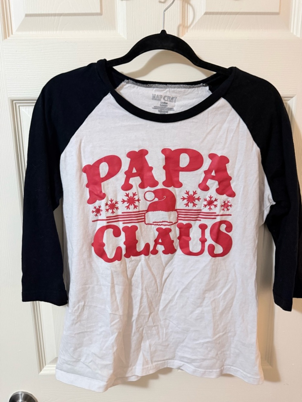 Papa Claus 3/4-Sleeve Tee - 100% Cotton